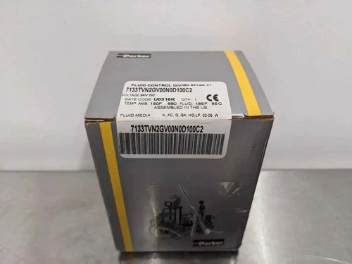 Parker 7133TVN2GV00N0D100C2 Solenoid Valve 24, VDC Skinner 3 Way 1/4" NPT 24 VDC