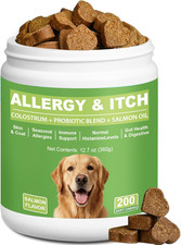 Dog Allergy Chews 200Ct - Dog Allergy and Itching Skin Relief, Immune Support fo