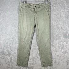 Anthropologie Pilcro  The Letterpress Hyphen Army Green Chino Pants 27