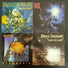 Heavy 5 x Vinyl Record LP Job Lot Iron Maiden Black Sabbath Def Leppard Scorpion