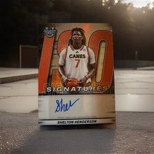 Shelton Henderson 2025-26 Bowman University's Best ISO Auto Refractor Miami