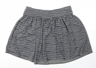 Gap Damen A-Linien Rock grau gestreift Polyester Größe S