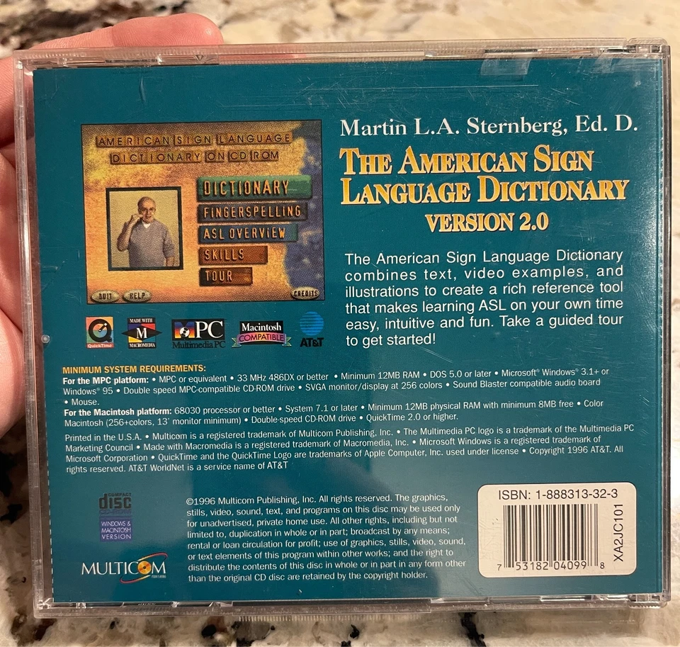 The American Sign Language Dictionary by Martin L. A. Sternberg CD-Rom - Image 4 of 4