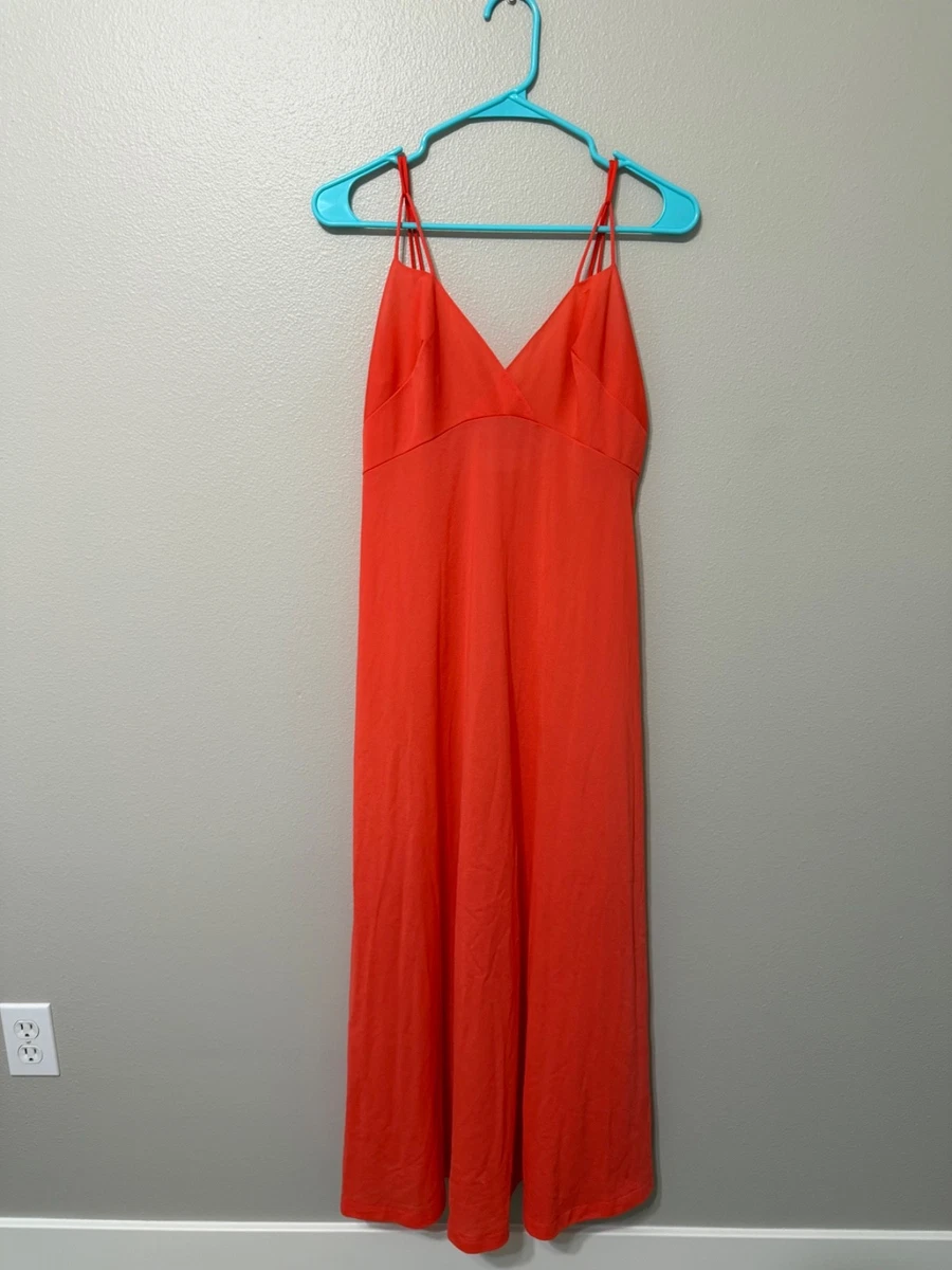 jcpenney orange dresses 70s J C Penney Empire Waist Fashion Gown, Polyester Maxi Dress With Long Pleated Skirt Guest Dresses Maxi Dress At