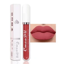 evpct 1Pcs Coral Red Liquid Matte Lipstick Lipgloss Set for Women labiales ma...
