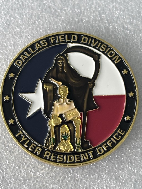 Drug Enforcement Tyler Dallas Texas Narcotic Federal DEA Police Challenge Coin