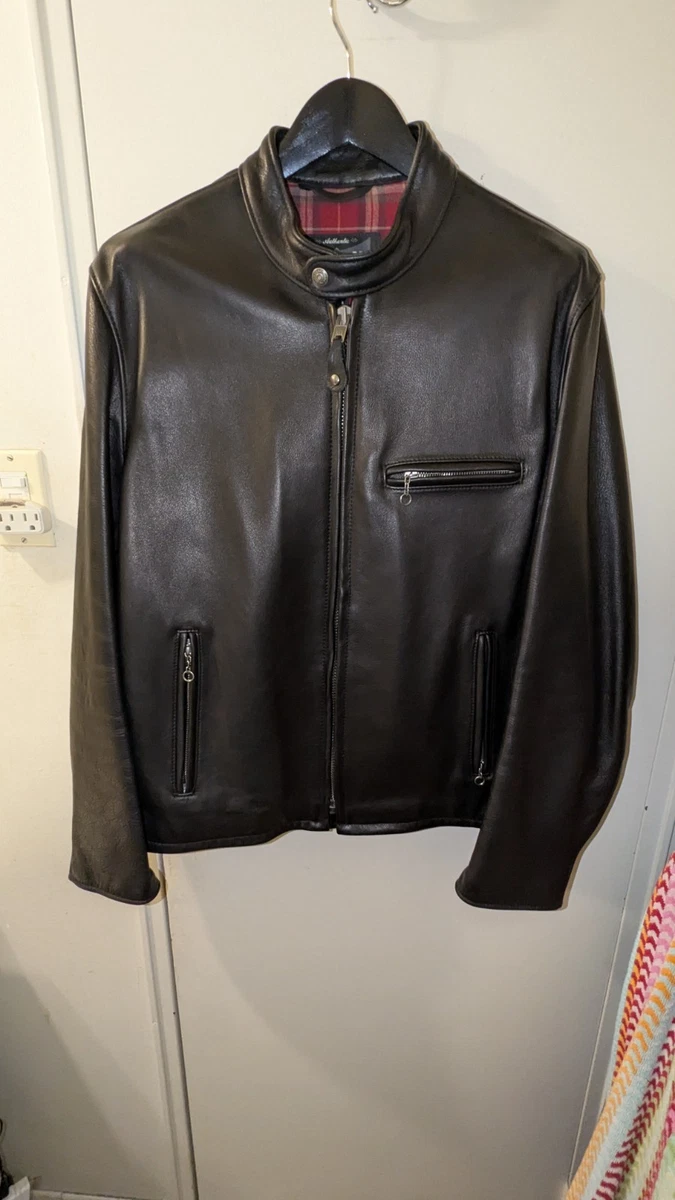 Schott Cafe Racer Jacket In Men's Coats & Jackets for sale | eBay