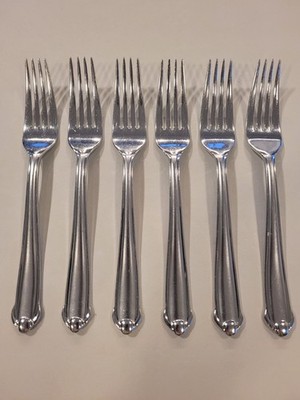 Mikasa Stainless SATIN CLASSICO Set of 6 Dinner Forks