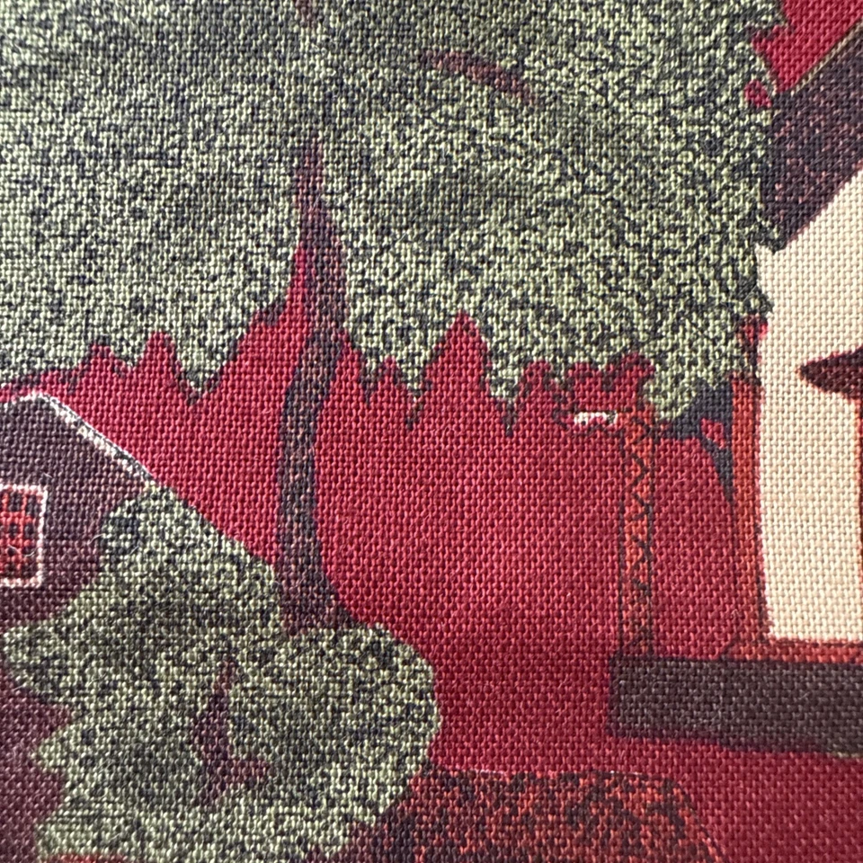 County Fair Red Cotton Country Farmhouse Horse  VTG Hoffman Fabric 3.5yds x 43” - Image 4 of 4
