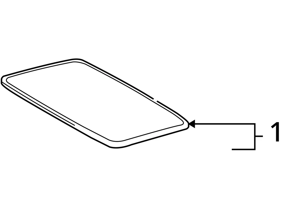 2006-2015 OEM Lexus RX350 RX400H RX450H Sunroof Glass Window Roof - Image 4 of 4