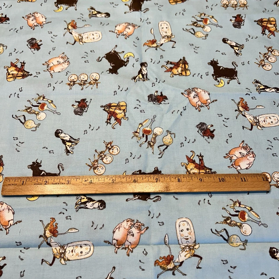 Windham Fabrics Cat & The Fiddle Whistler Studios 1 YD Cotton Quilt Craft 51094 - Image 3 of 4