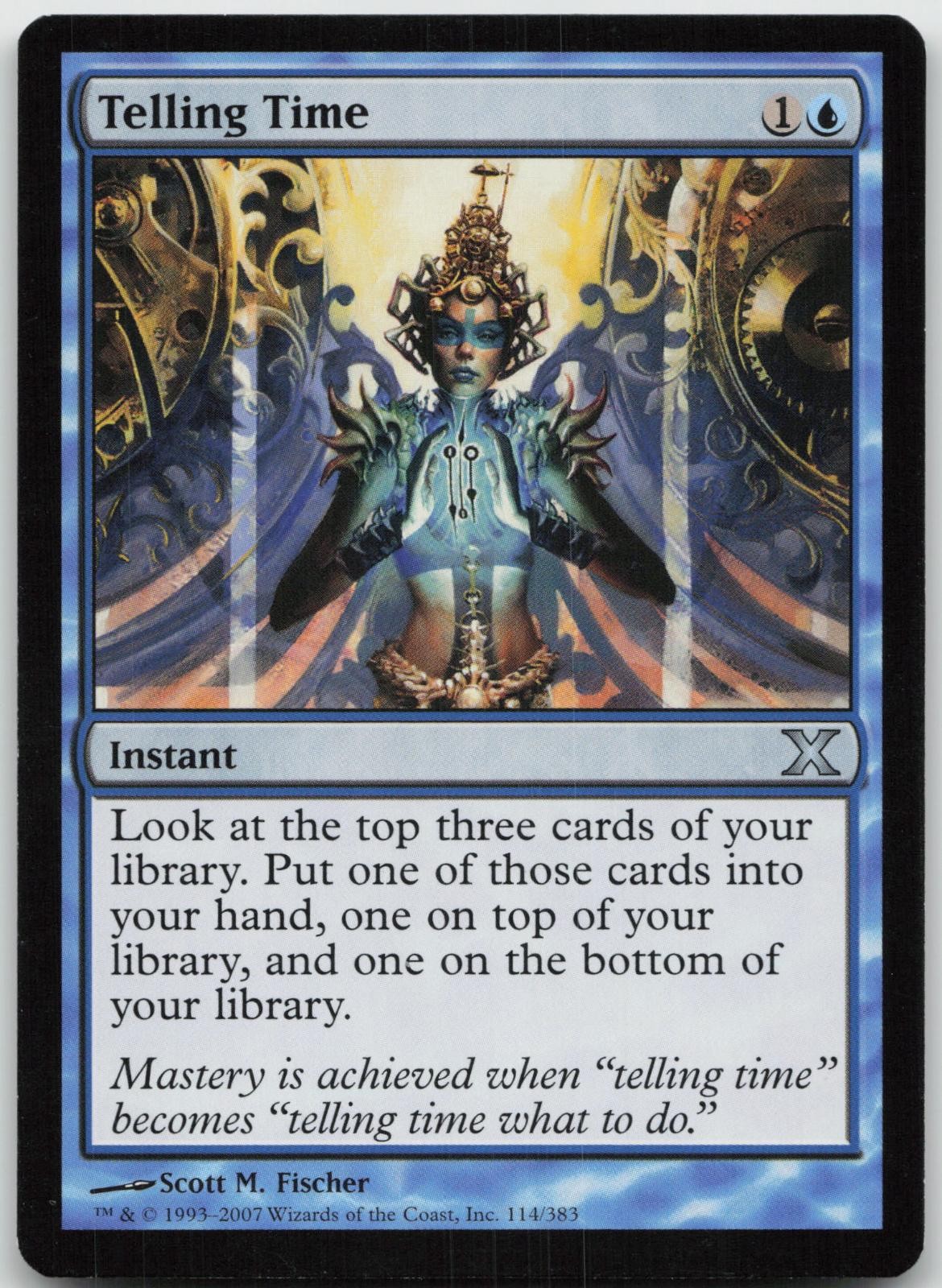Telling Time 114 Uncommon 10th Edition Magic: The Gathering Near Mint