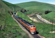 California Zephyr WP F3A 803A at Altamont CA Feb 1970 5 x 7 Photo