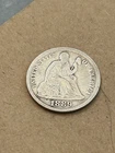 1889-P "Liberty Seated" Dime .900 Silver  10 Cent Coin Var. 4 Fine