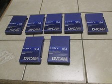 LOT OF 7 SONY DVCAM PDV- 34 64 124 184N Digital Video Cassette Tapes New 