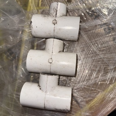 Set of 3 SPEARS 401-168 Reducing Tee 1-1/4 x 1-1/4 x 1 in Socket SCH 40/STD