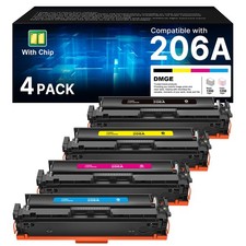 206A Toner Cartridge 4 Pack Compatible for HP 206A 206X M283fdw
