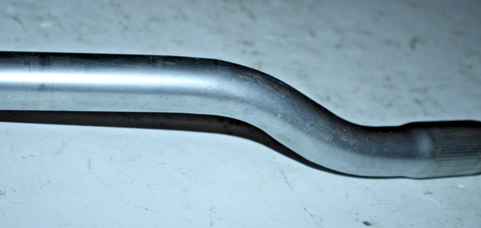 Manillar MTB 25,4 mm 58 cm 1,5" barra elevadora 8° curva plateada confort híbrido envío EE. UU. Foto 4 de 4