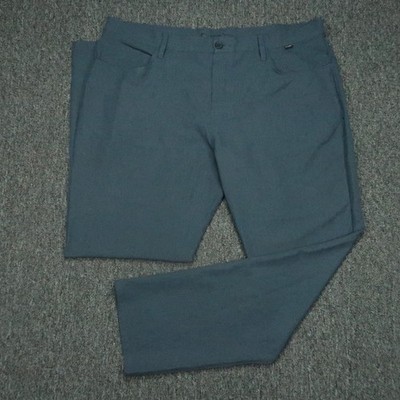Travis Mathew Pants Mens 40x32 Blue Open To Close 2.0 Chino Trouser 5 Pocket