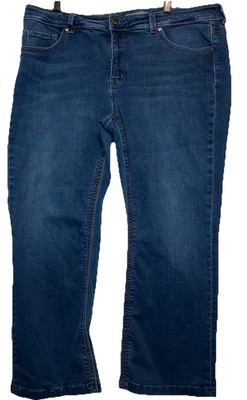 Melissa McCarthy7 Womens Straight Leg Jeans 20x26.5 Medium Wash Slimming