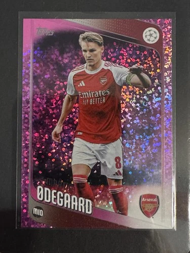 2025-26 Topps Uefa Club Competitions - Martin Odegaard #157 NORWAY Pink Sparkle