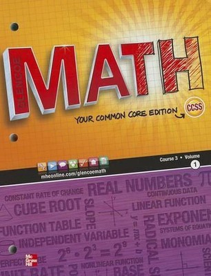 Glencoe Math, Course 3, Student Edition, Volume 1 by McGraw Hill (English) Paper