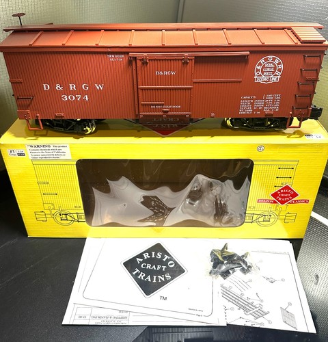 Aristocraft ART-86001 Rio Grande Box Car ruedas de metal y acopladores Kadee | Zustand: New