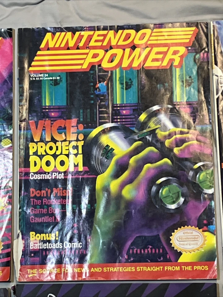 Vintage Nintendo Power Magazines 11 Issues Feb-Dec 1991 Vol 21-31 - Image 4 of 4