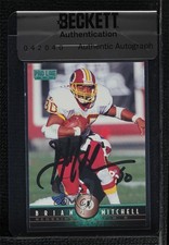 BAS 1997 Pro Line Brian Mitchell #270 Seal of Authenticity Auto 3c7