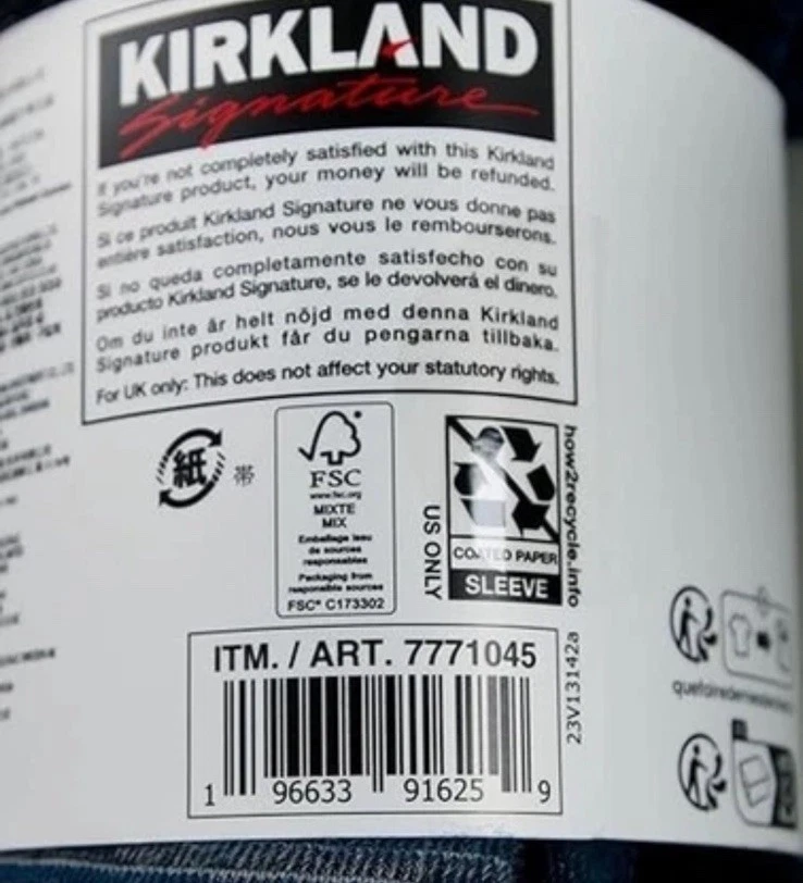 Meia Kirkland Signature feminina mistura de lã merino tamanho 6-10 1/2 4 pares - Nova com etiquetas - Imagem 4 de 4