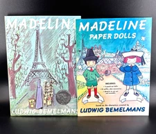Lot Of 2 Madeline Paper Dolls & Madeline Hardback Book By Ludwig Bemelmans