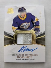 2020-21 UD The Cup  Signature Materials Rookie Patch Auto Arthur Kaliyev /99