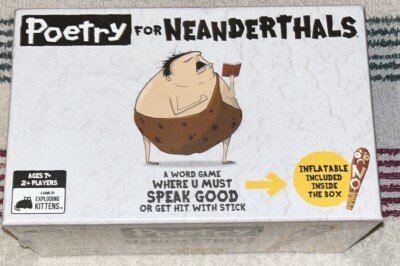 Poetry For Neanderthals Word Game Original Edition -Exploding Kittens New Sealed