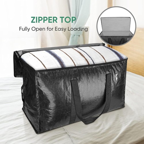 6-Pack Oversized Moving Bags with Reinforced Handles, Heavy-Duty Storage Tote - Picture 37 of 102