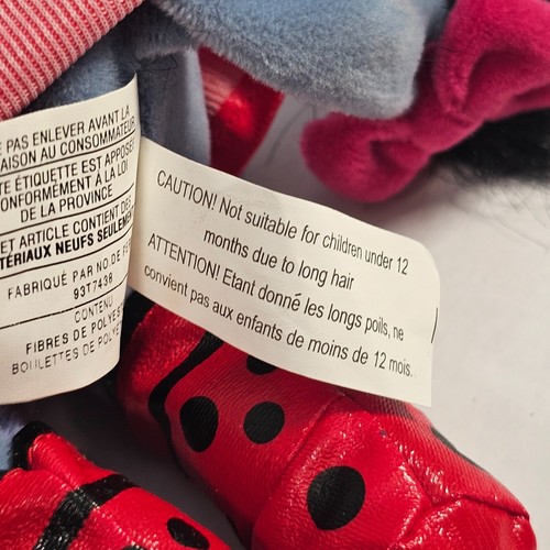 Disney Store Ladybug Raincoat Eeyore Bean Bag Mint vintage Animal Plush Toy - Picture 6 of 7