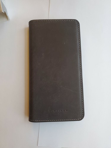 Platinum Genuine Leather Folio Wallet Case for Samsung Galaxy S9+ Plus - Black - Picture 2 of 4