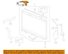 HONDA OEM 13-17 Accord-Radiator Assy Mount Bracket 74171T2AA00