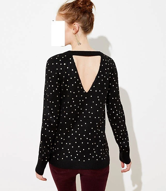 Loft bar back best sale sweater