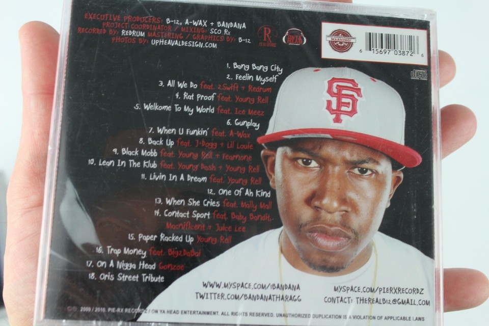 BANDANA THA RAGG ON YA HEAD VOL 1 THE MIXTAPE RAP CD SEALED *QUICK SHIP ...