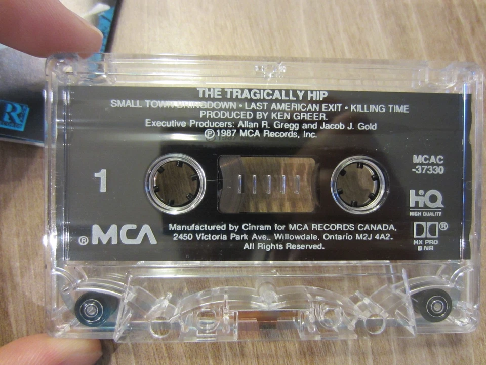 THE TRAGICALLY HIP '87 canadian MCA cassette 1st FIRST S/T album tested TAPE Exc - Image 2 of 4