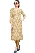 New Kurti Dress Top Indian Women tunic Kurta Dress Printed Cotton Latest Design