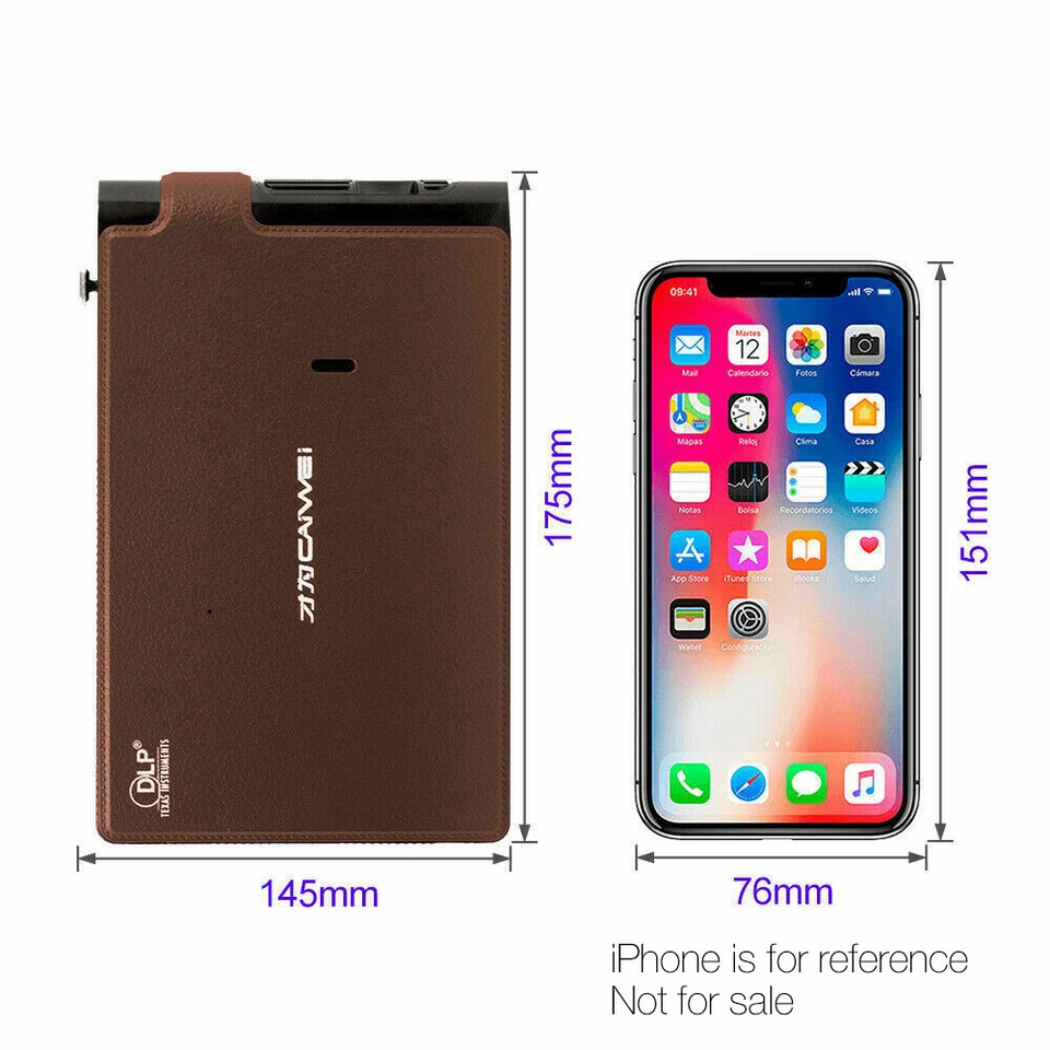 3600 Lumens CW BRIGHTEST of all Pocket Size Projector DLP WiFi USB Airplay - Image 2 of 3