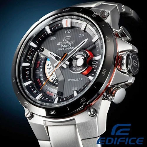 Casio EDIFICE Tough Solar Edition Electronic Crown Switch Black