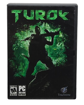 TUROK PC  Game (2007) CIB Two Disc Set with manual -Discs In Excellent Condition