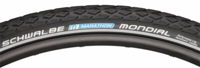 Schwalbe Marathon Mondial Tire 700x35 Wire Bead with Reflective Sidewall and