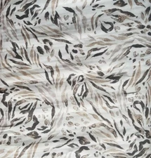 Neutrals Painted Animal Print Linen - Lovely & Cool for Suits, Tunics, Summery!