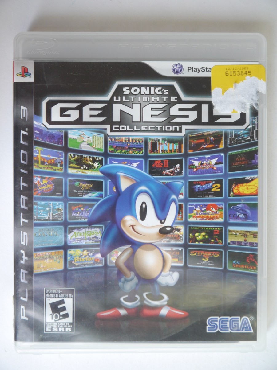 G-6) PS3. Sonic's Ultimate Genesis Collection. With Manual | eBay