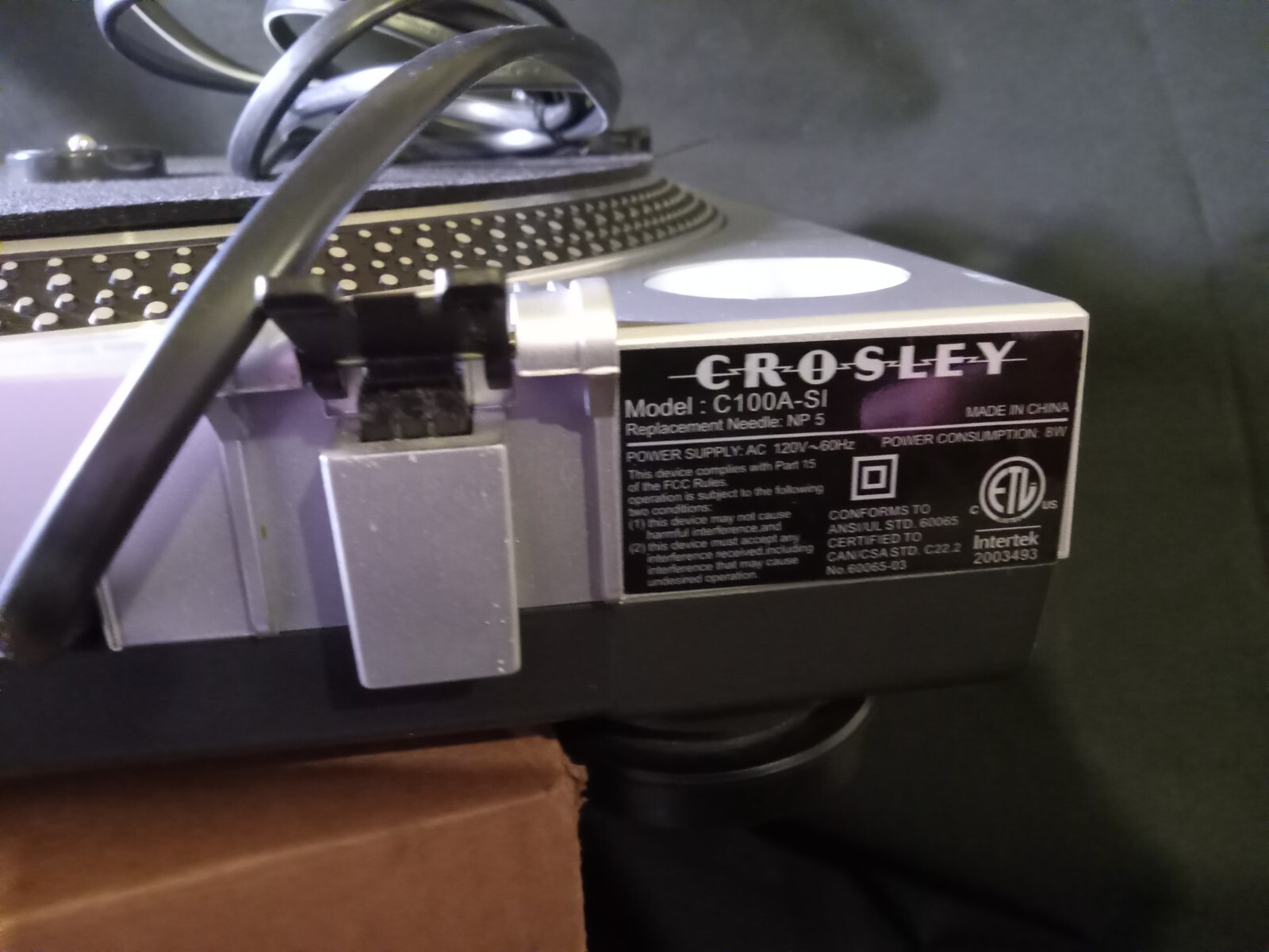 Crosley C100 Belt Drive Turntable (used) eBay