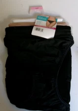 3 Radiant Vanity Fair String Bikini Style WHI/BGE/BL Size 7 Black beige white