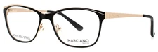 MARCIANO GM0255 005 Black Gold Womens Semi Cat Eye Eyeglasses 53-16-135 B:39